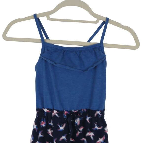 HANNA ANDERSSON Girl's Red White Blue Birds of Peace Ruffle Sundress 120 US 6-7 - Picture 2 of 9